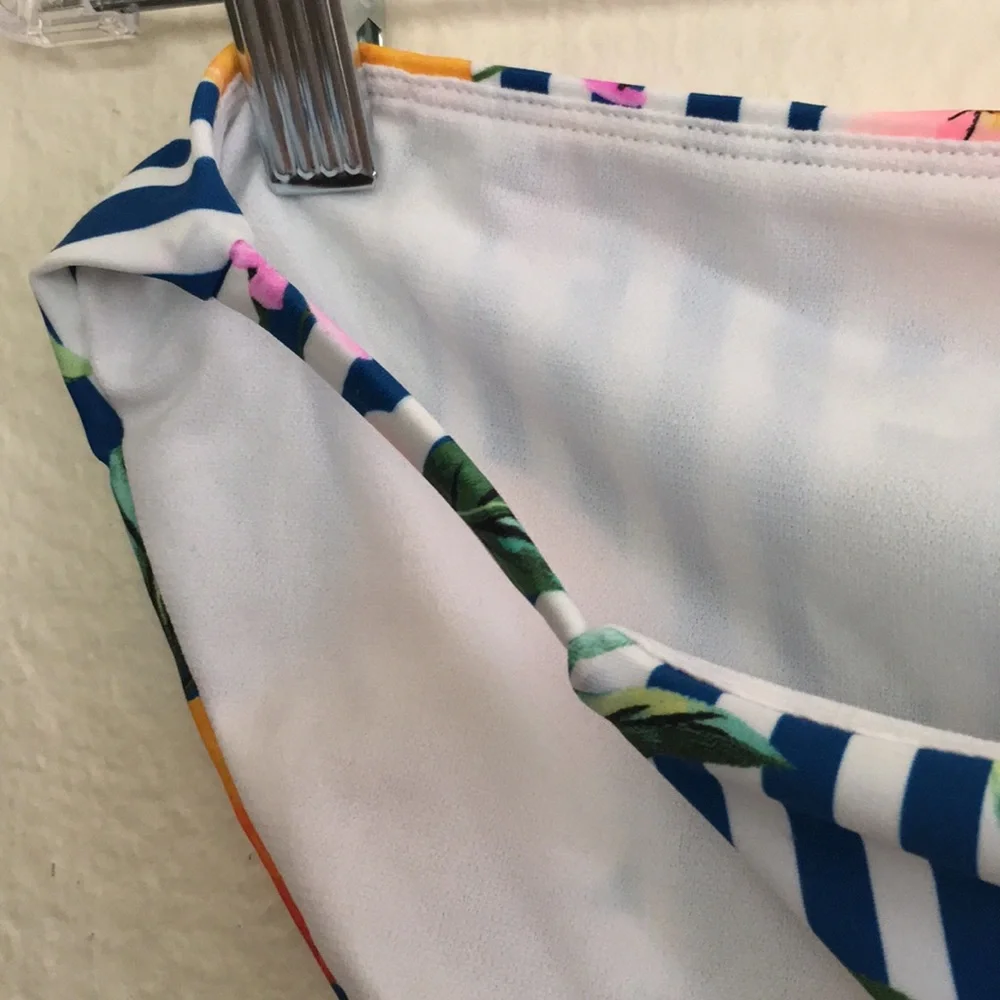 NOBO Stripe Orange Bikini Bottoms